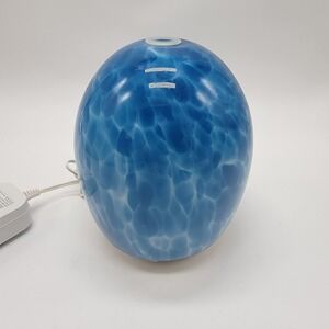 Sparoom MarbleMist Ultrasonic Mister Art Glass Essential Oil Diffuser Blue